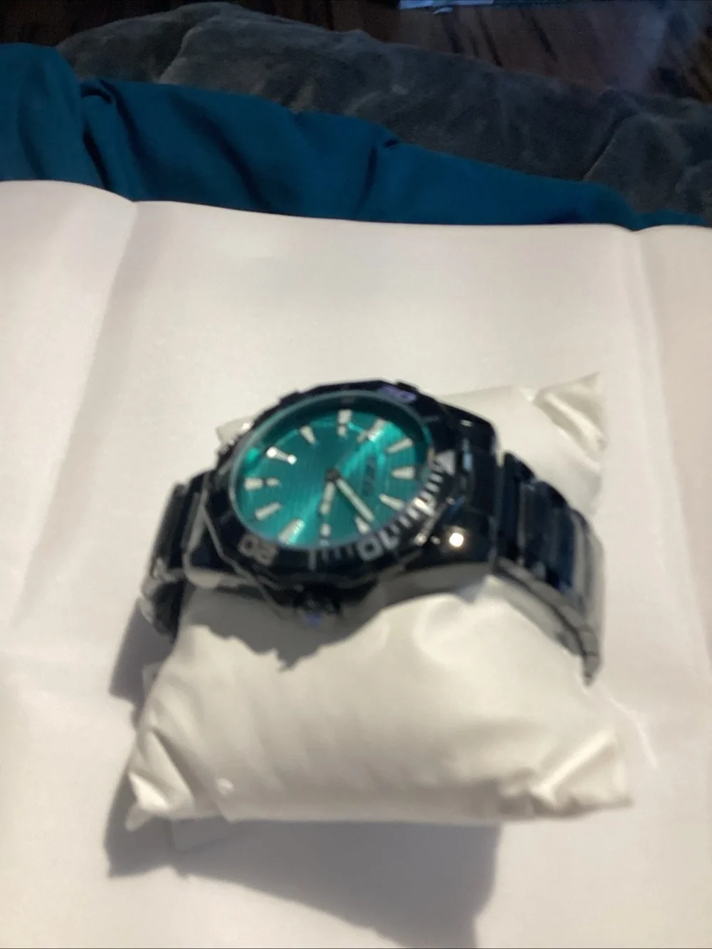 Invicta Men's Black Bracelet Watch with Teal Dial